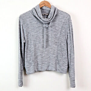 Athleta Size XS Coaster Luxe Cowl Neck Sweatshirt Soft Heather Gray